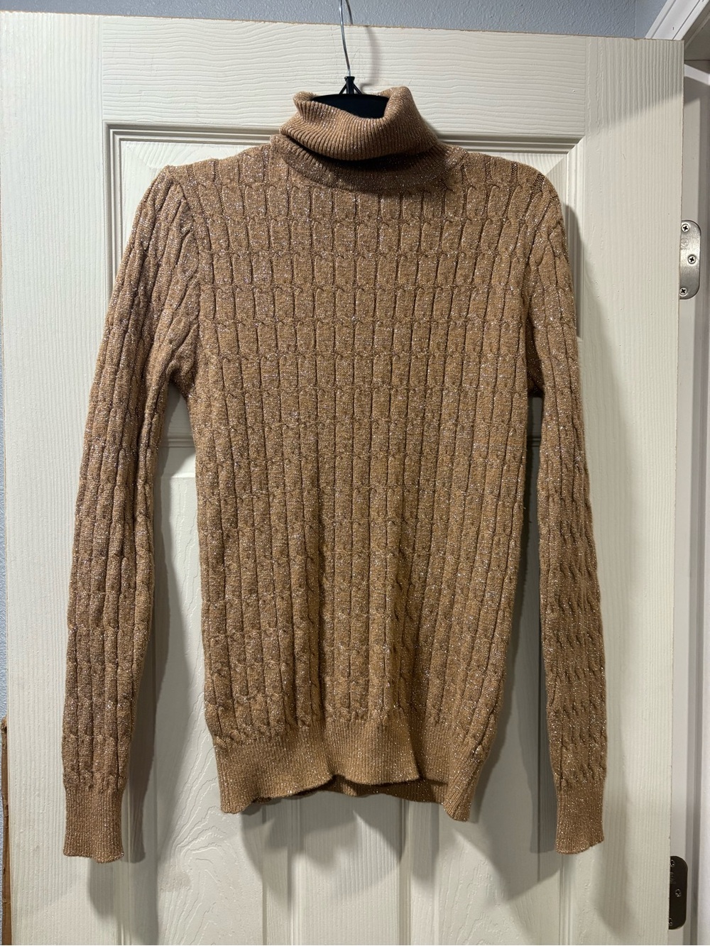 Missoni Camel Cable-Knit Turtleneck Sweater
